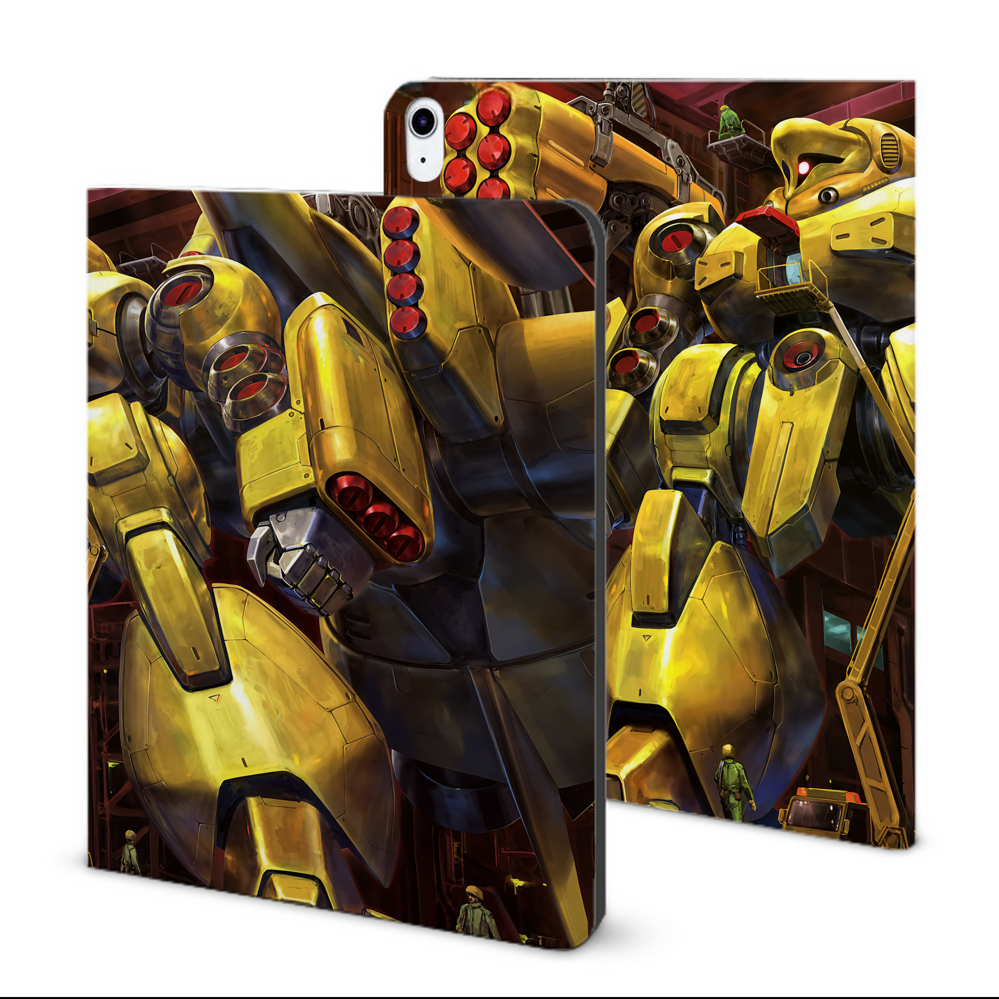 （画像用） 機動戦士ガンダム Mobile Suit Gundam IPad ケース ブック型 PUレザー TPU 耐衝撃 軽量 薄型 ペン収納なし 全面保護 IPad 各モデル対応